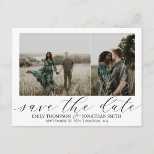 Cartes Postales "Save The Date" pour Mariage Deux 