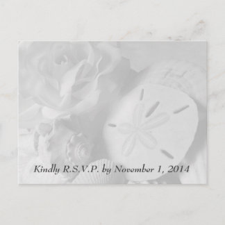 Cartes postales Seashell RSVP