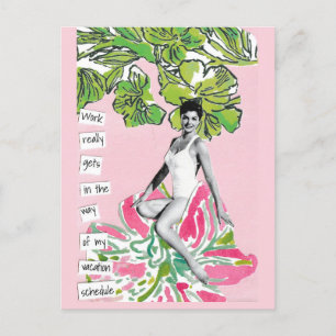 Cartes postales Snarky Vacation Le travail se fait