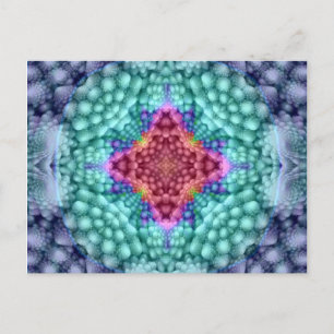 Cartes    postales super bleu Vintage Kaleidoscope