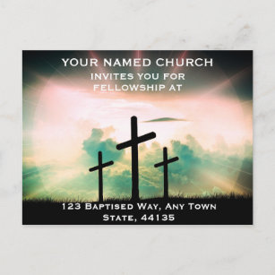 Cartes postales sur invitation de l'église Modèle 