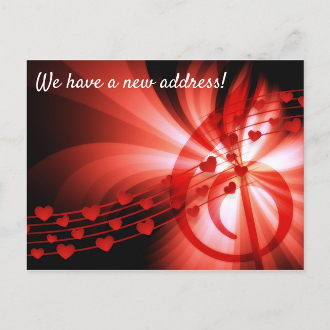 Cartes postales sur le thème musical pour une nouv (Devant)