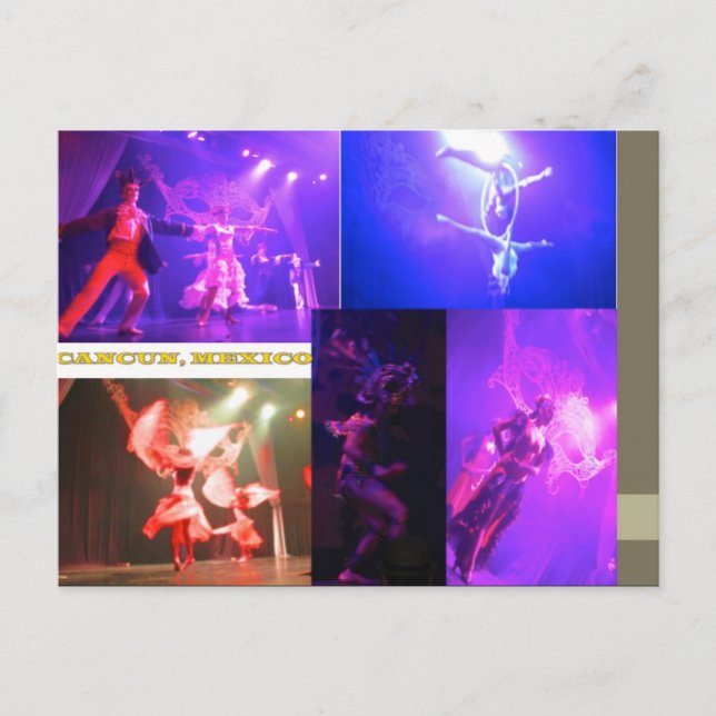 CARTES POSTALES SUR MESURE - CANCUN COLLAGE 7 (Devant)
