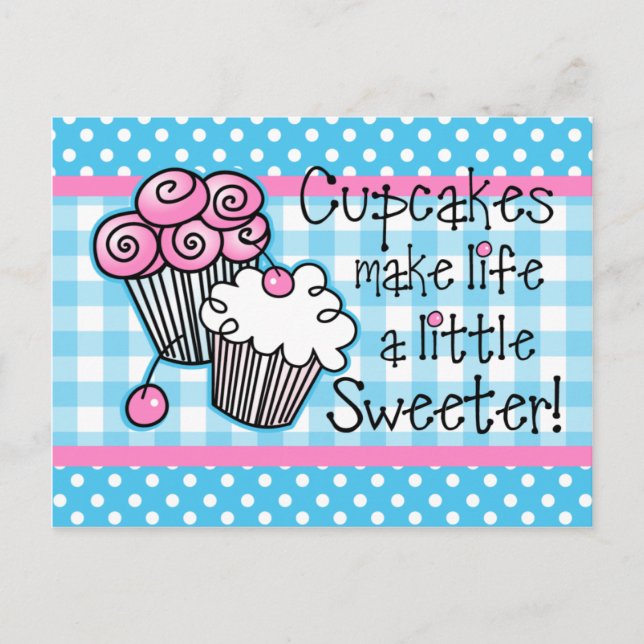 Cartes postales Sweet Cupcakes (Devant)
