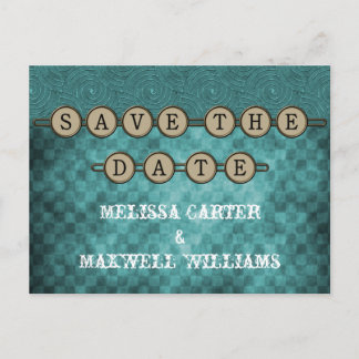 Cartes Postales Teal Steampunk Clés pour Sauver la