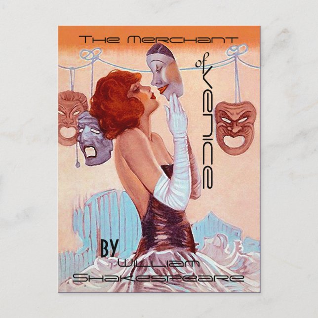 Cartes postales Théâtre Vintage-Poster-Look Shakes (Devant)