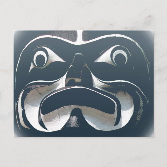 Cartes postales Totem Poteau et Cartes de repère d (Devant)