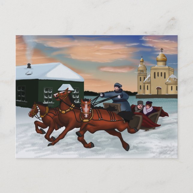 Cartes postales Troïka (Devant)