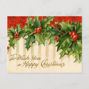 Cartes postales Victorian Holly