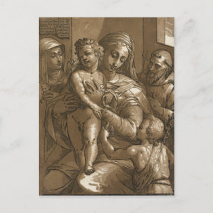 Cartes postales Vierge, Enfant et Saints