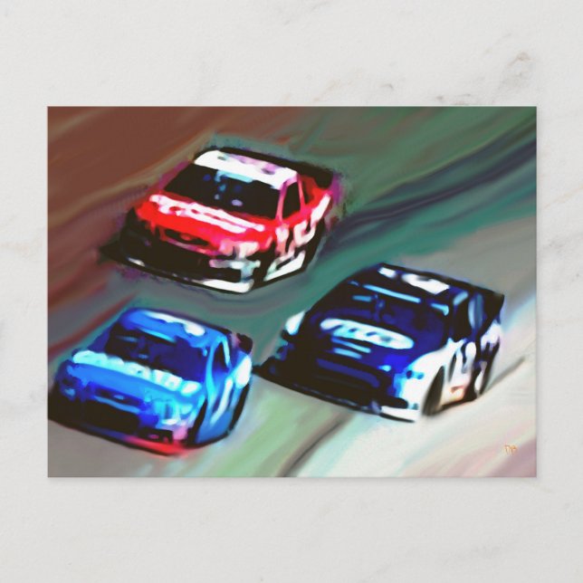 Cartes postales vierges "Jour des courses" (Devant)