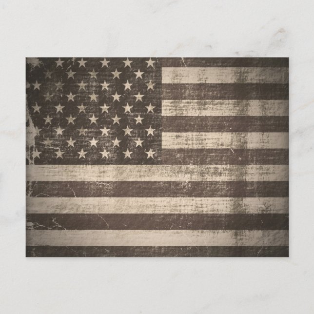 Cartes postales vintage American Flag (Devant)
