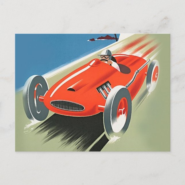 Cartes postales vintage Auto Racing (Devant)