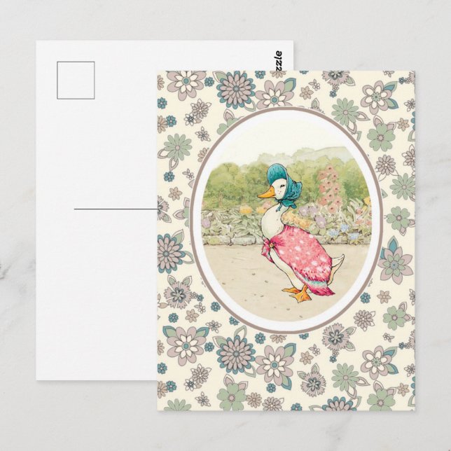 Cartes postales vintage Canard Pâques (Devant / Derrière)