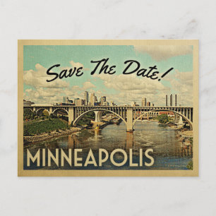 Cartes postales vintage de Minneapolis pour annonc
