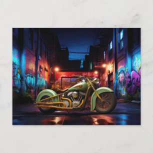 Cartes postales vintage Motorcycle Bike Alley Graf