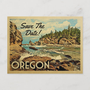 Cartes postales vintage Oregon Enregistrer la date