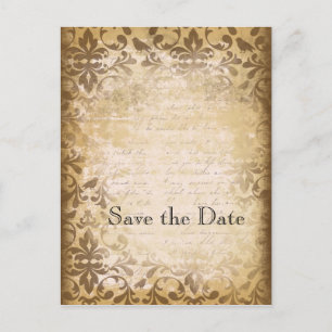 Cartes postales vintage pour annoncer la date de m