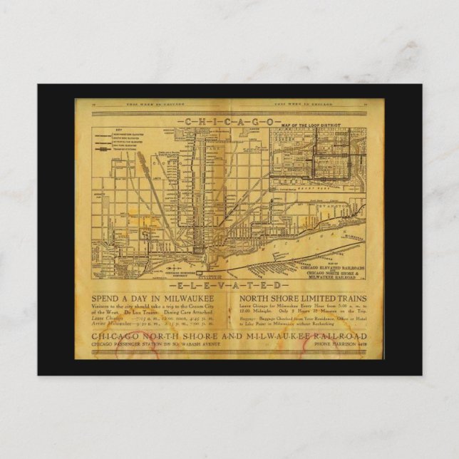 Cartes Postales Vintages-Chicago L (Devant)
