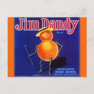 Cartes postales vintages Jim Dandy Anthropomorphes