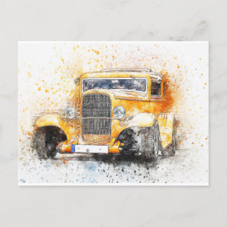 Cartes postales voitures anciennes