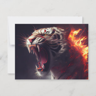 Cartes Postales  White Tiger