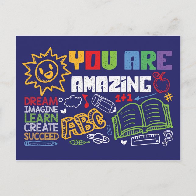 Cartes postales You are Amazing - Cartes de motiva (Devant)