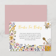 Cartes pour bébé abeille à miel pour douche
