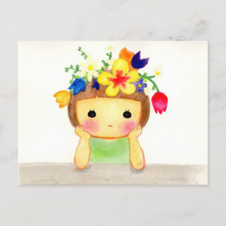 CARTES POUR FÊTES ANNUELLES あたまお花畑