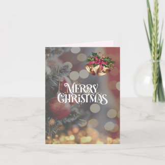 CARTES POUR FÊTES ANNUELLES ゴージャス クリスマスツリーの煌めくクリスマスカード♡