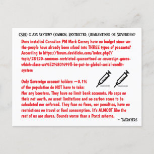 Cartes Pour Fêtes Annuelles 0,1% v 3 TYPES de paysans par RoseWrites