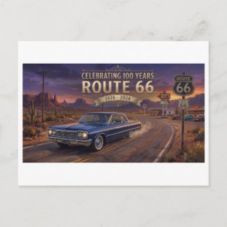 Cartes Pour Fêtes Annuelles 100 Ans de la Route 66