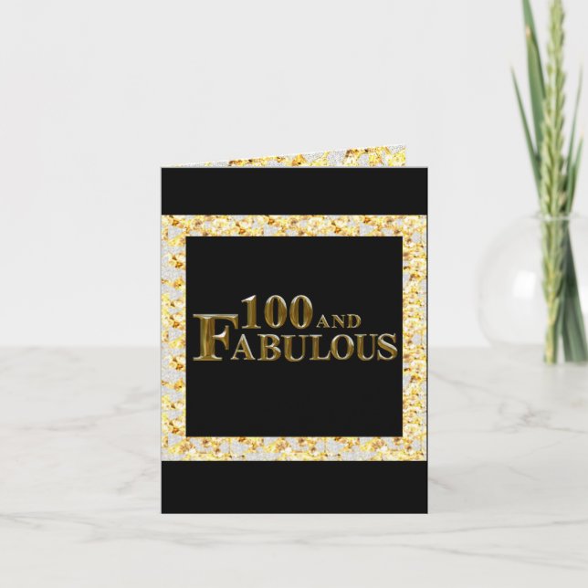 Cartes Pour Fêtes Annuelles 100e anniversaire  (Devant)