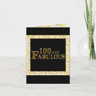 Cartes Pour Fêtes Annuelles 100e anniversaire 