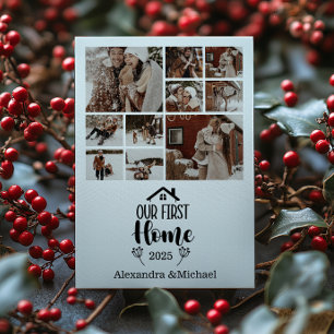 Cartes Pour Fêtes Annuelles 10 Photo Minimaliste Noël Notre Première Maison