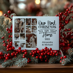Cartes Pour Fêtes Annuelles 10 Photo Minimaliste Noël Première maison