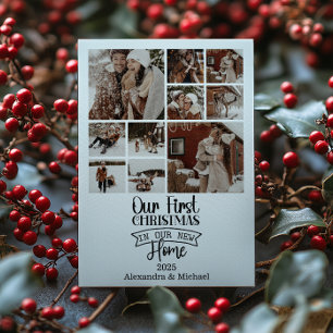Cartes Pour Fêtes Annuelles 10 Photo Minimaliste Noël Première maison