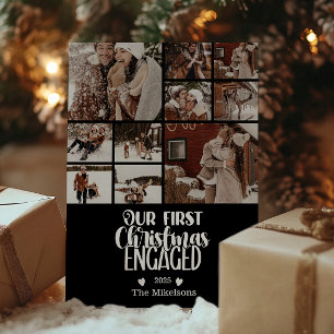 Cartes Pour Fêtes Annuelles 10 Photo Minimaliste Premier Noël Fiancé