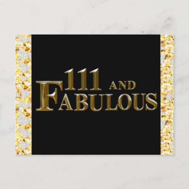 Cartes Pour Fêtes Annuelles 111 Anniversaire  (Devant)