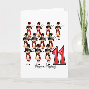 Cartes Pour Fêtes Annuelles 11 tuyauteries