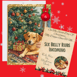 Cartes Pour Fêtes Annuelles 12 Jours De Noël Doggie 6