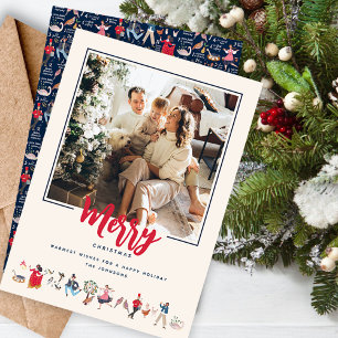 Cartes Pour Fêtes Annuelles 12 Jours de Noël ecru Photo