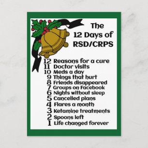 Cartes Pour Fêtes Annuelles 12 jours de Noël...RSD/CRPS