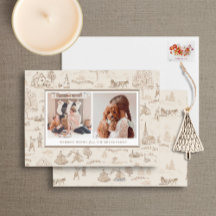 12 Jours de Noël Vacances Multi-Carte photo