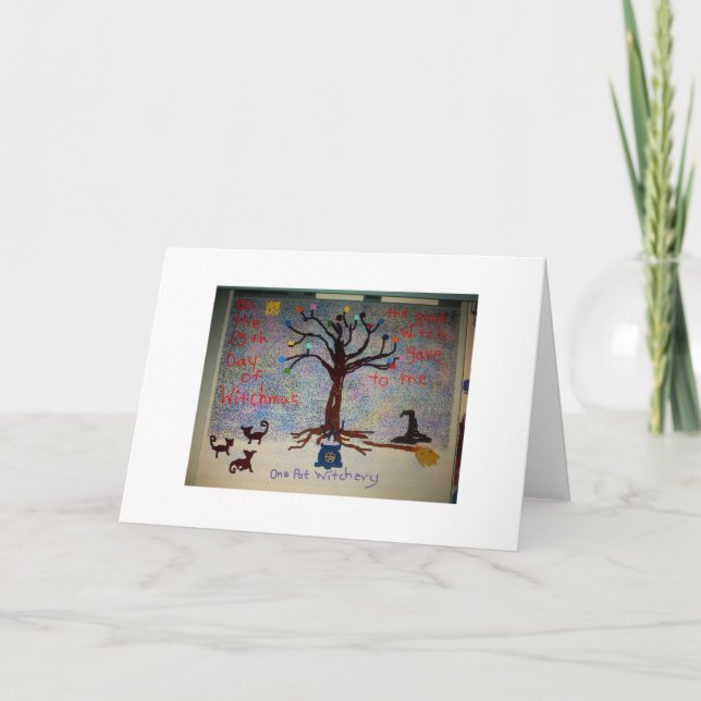 Cartes Pour Fêtes Annuelles 13 Days of Witchmas (Devant)