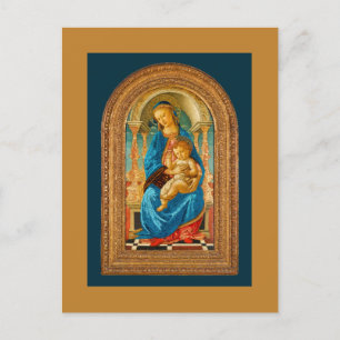 Cartes Pour Fêtes Annuelles 1470 Botticelli Madonna et l'enfant incarné