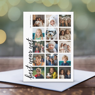 Cartes Pour Fêtes Annuelles 15 Photo Meilleure année mais HYN Minimal