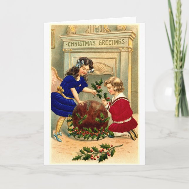 Cartes Pour Fêtes Annuelles 1904 Christmas Figgy Pudding (Devant)