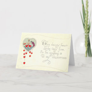 Cartes Pour Fêtes Annuelles 1915 Ce Coeur Dainty Valentine