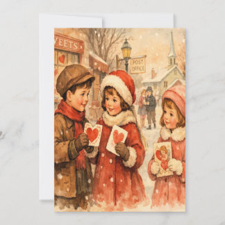 Cartes Pour Fêtes Annuelles 1920 Vintage-Style Valentine's Day Card